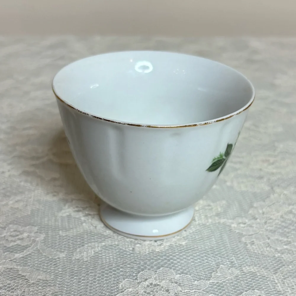 Vintage Tea Cup Victorian Roses Teacup Plate Set Elegant Dainty White Pink Gold